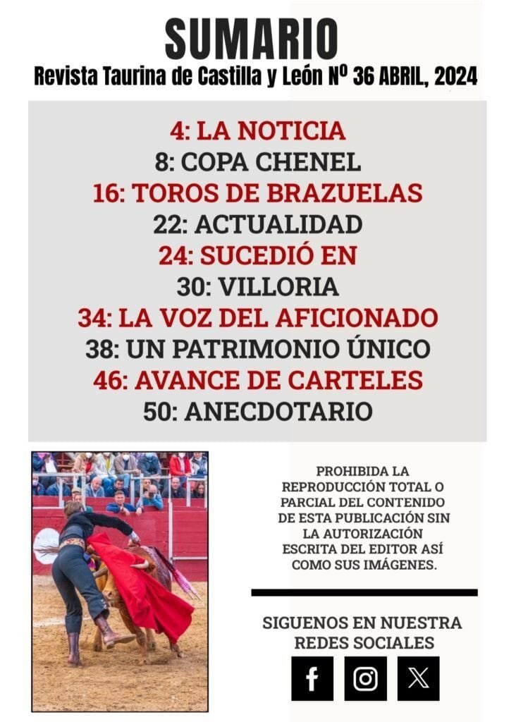 sumario no36 EL TOREO CASTELLANO
