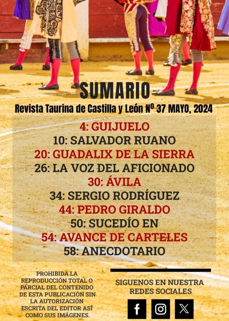 sumario no37 EL TOREO CASTELLANO