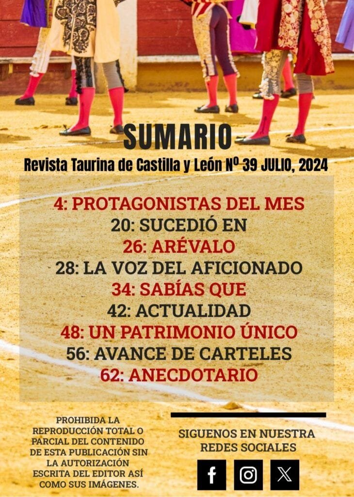 sumario no39 EL TOREO CASTELLANO