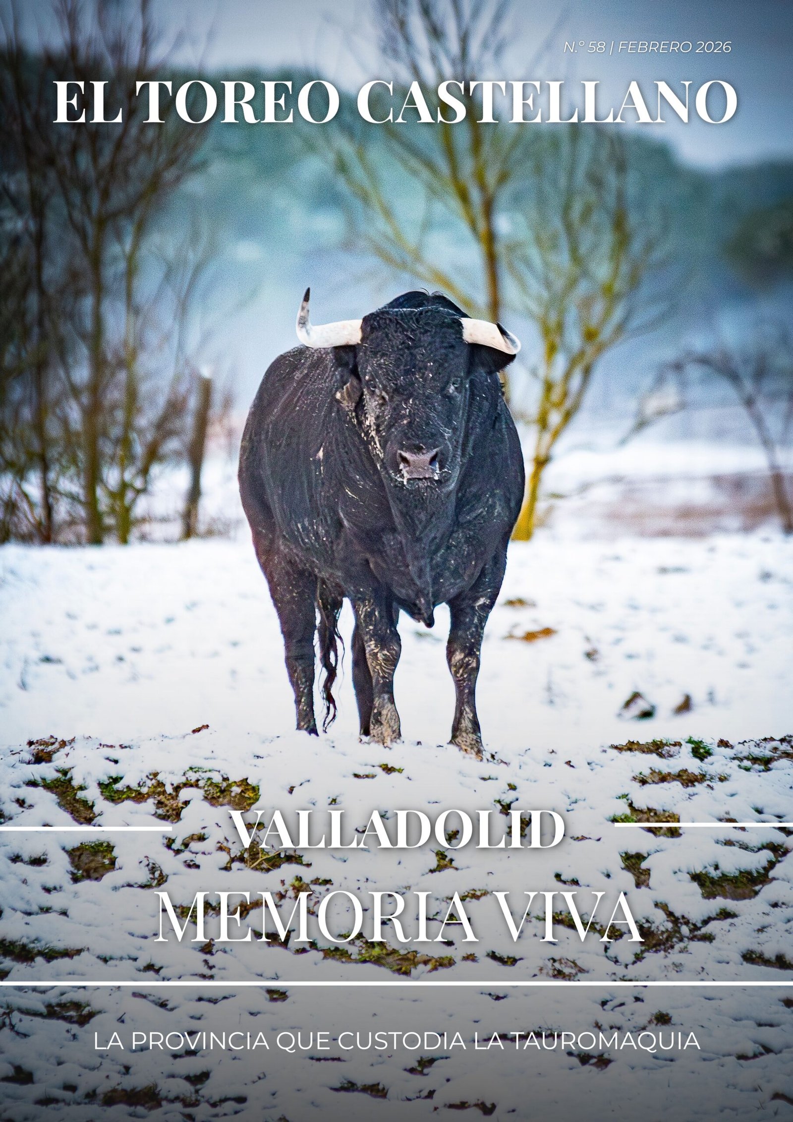Revista El Toreo Castellano - Nº 58 (Volumen 1 Papel) 3 Portada de la revista taurina de Castilla y León El Toreo Castellano número 58, especial Valladolid, con fotografía de Javier Pérez.