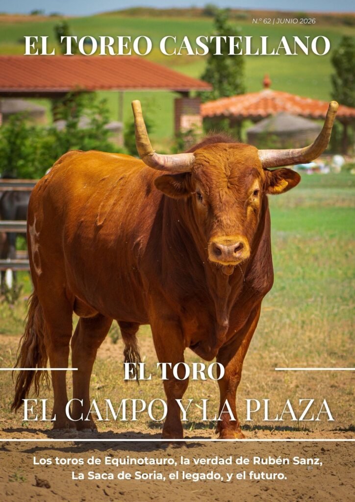 revista digital taurina 7 Portada de la revista El Toreo Castellano de junio con un toro colorado en el campo. Fotografía de Javier Pérez.